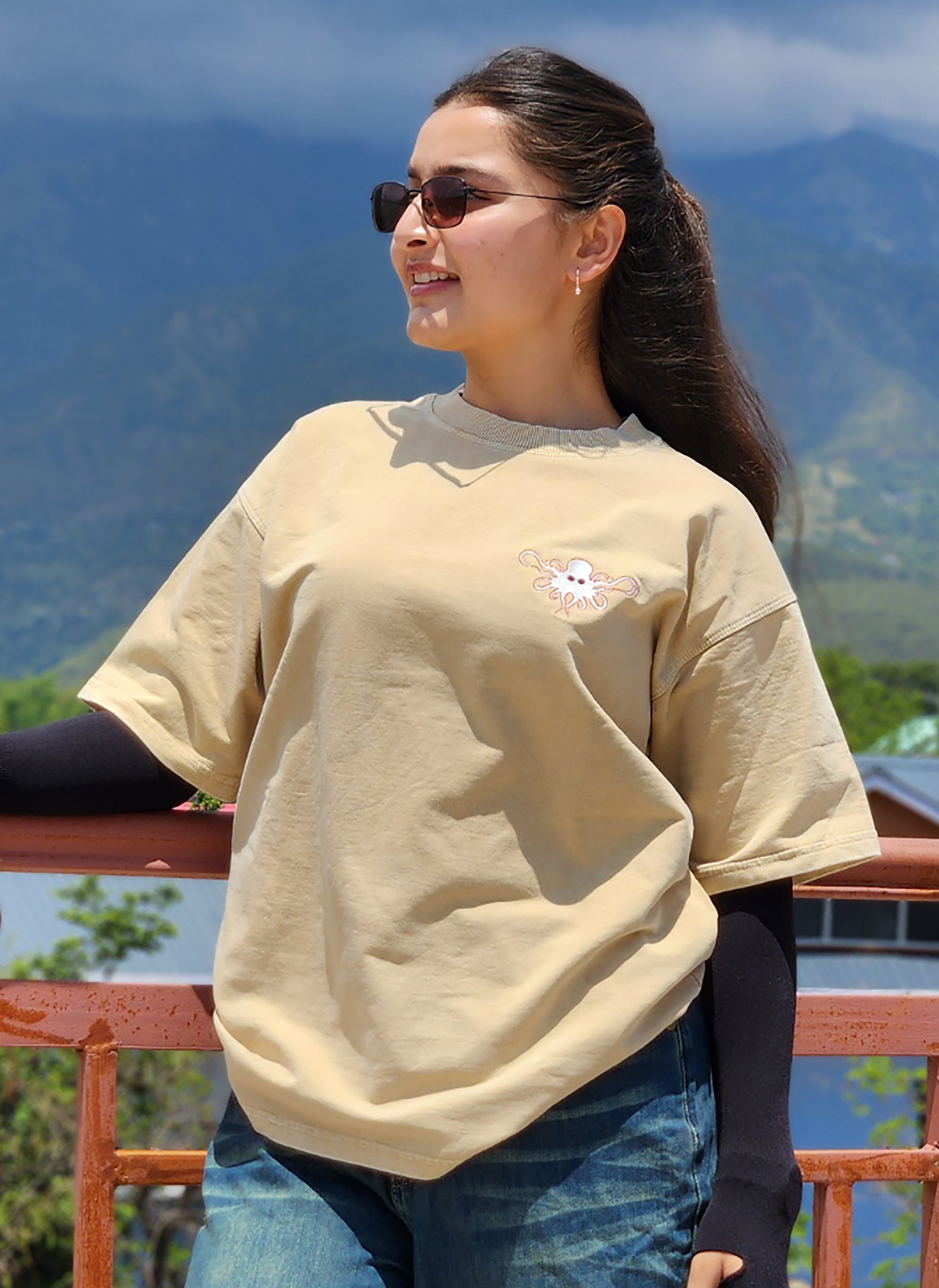 Earthskin Tee – Oversized Boxy Fit | Acid Washed – Zest Fusion