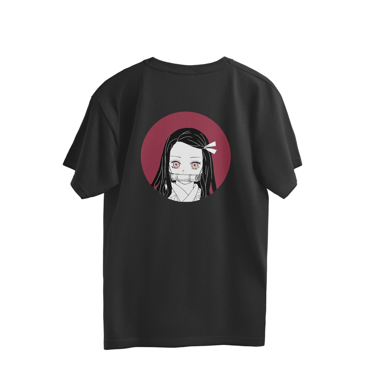 ZF Nezuko Red Oversized T shirt