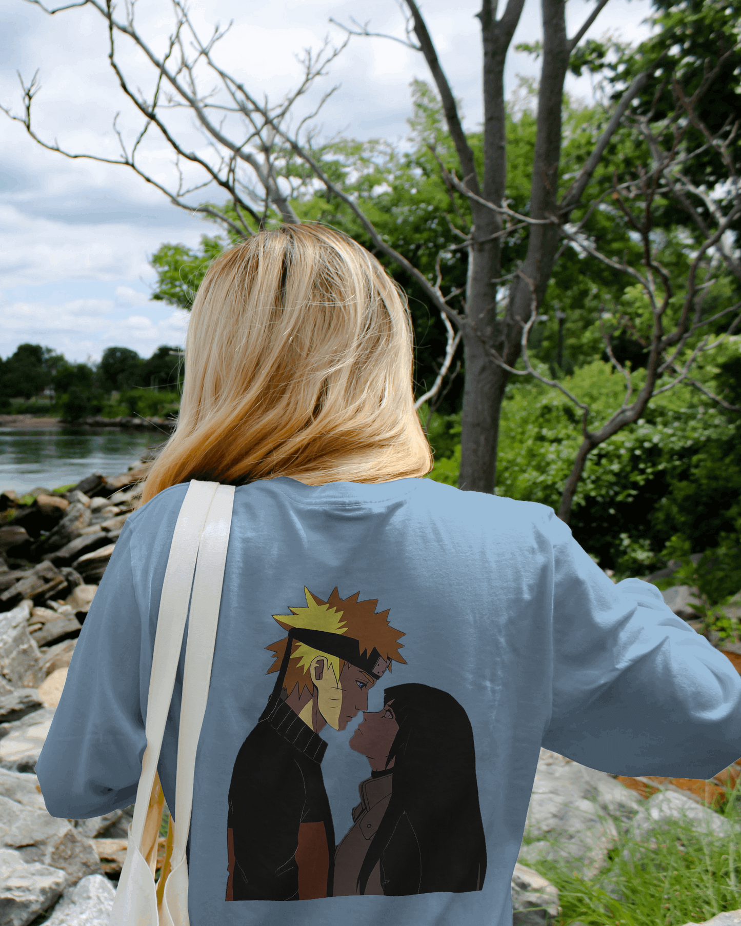 ZF Naruto Naruhina Oversized T shirt